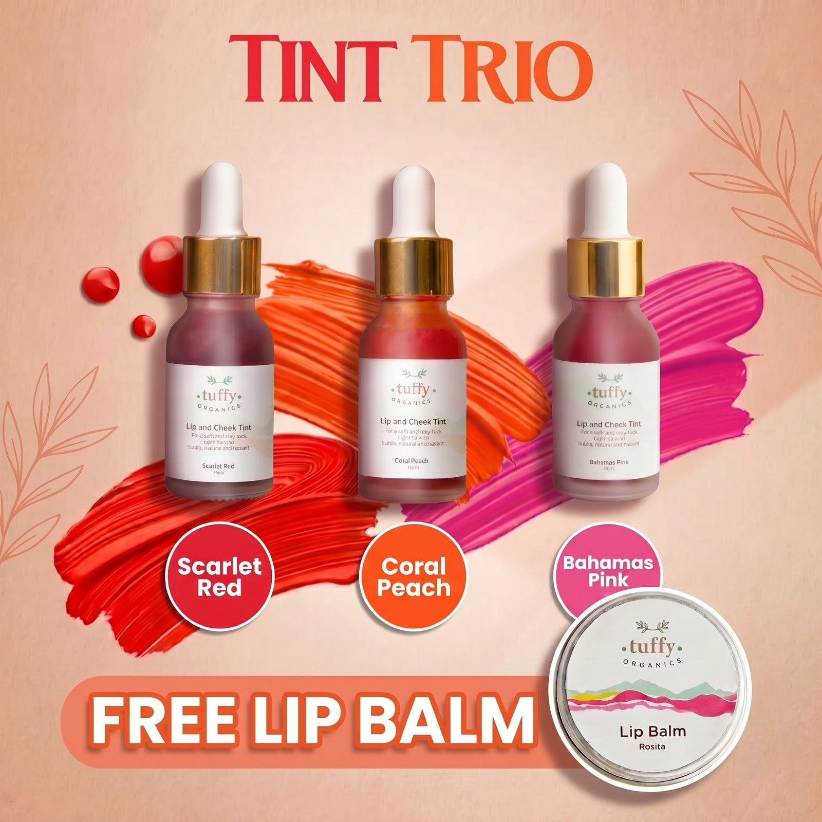 Tint Trio with Free Lip Balm