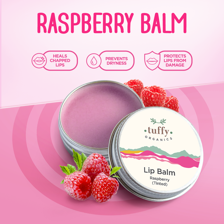 Raspberry Lip Balm | Tuffy Organics